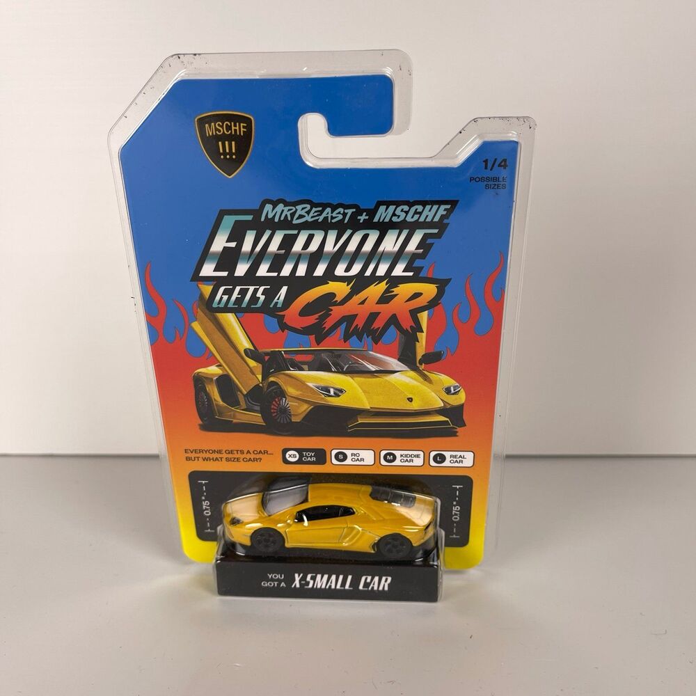 MrBeast MSCHF Everyone Gets A Car XS Toy Car